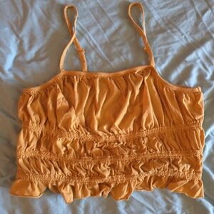 Torrid Festi Size 00 Yellow Ruffled Women's Top